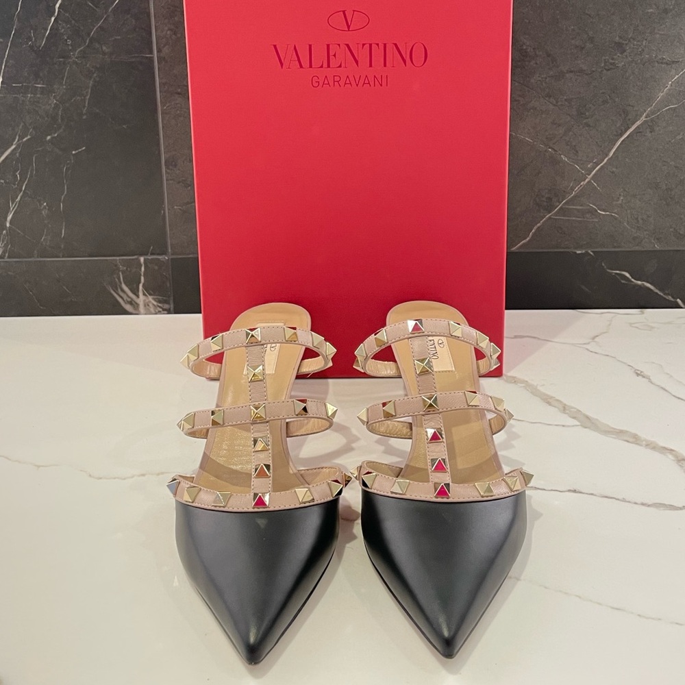 Valentino Rockstud Mules - Picture 6 of 8
